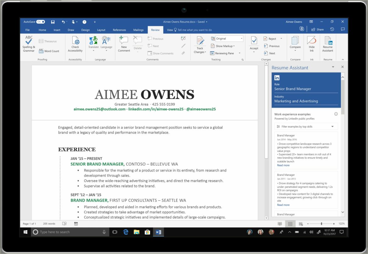 Linkedin Resume Assistant Word For Mac