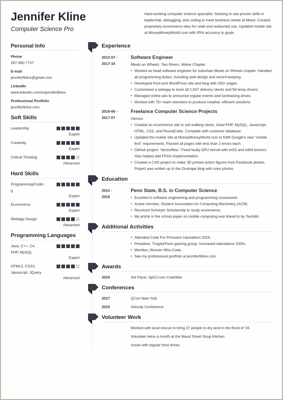 List Of Activities To Put On Resume