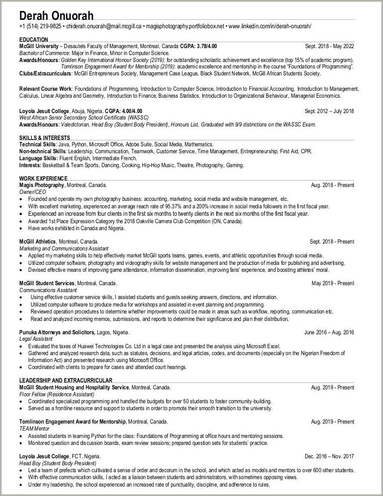 List Of Basic Cooking Skills For Resume