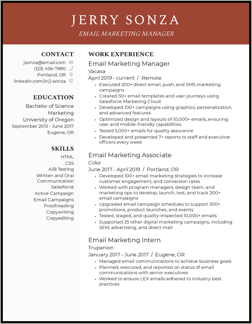 List Of Hard Skills For Resume Marketing