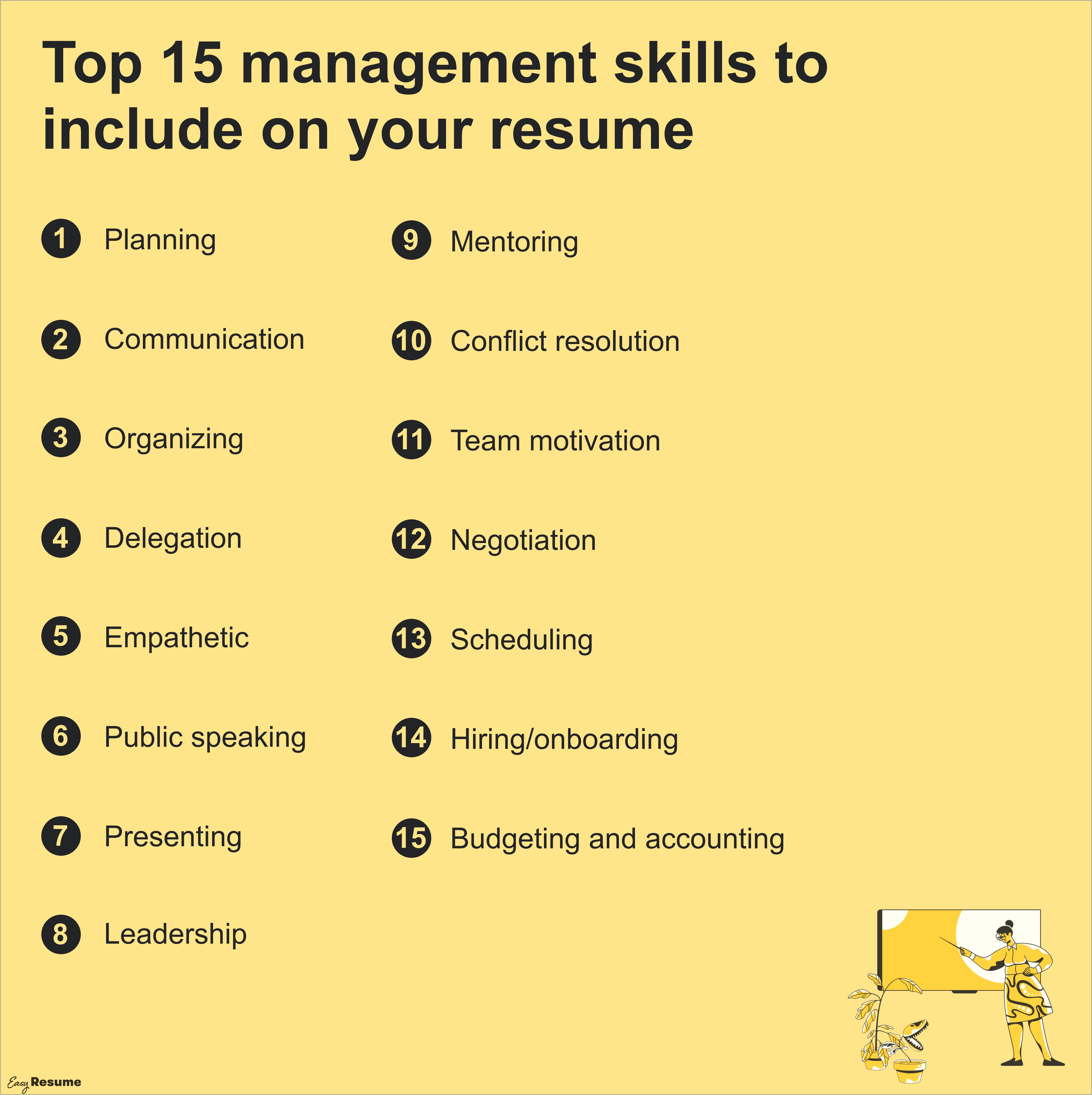 List Of Key Skills To Put On Resume