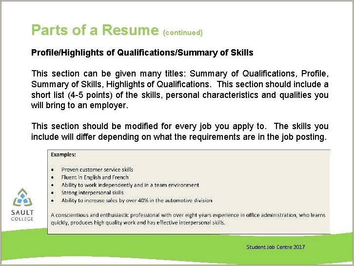 List Of Skills For Resume 2017