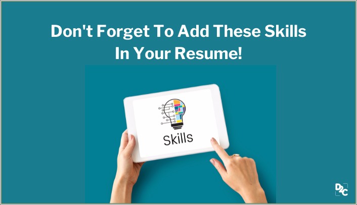 List Of Skills To Add On Resume