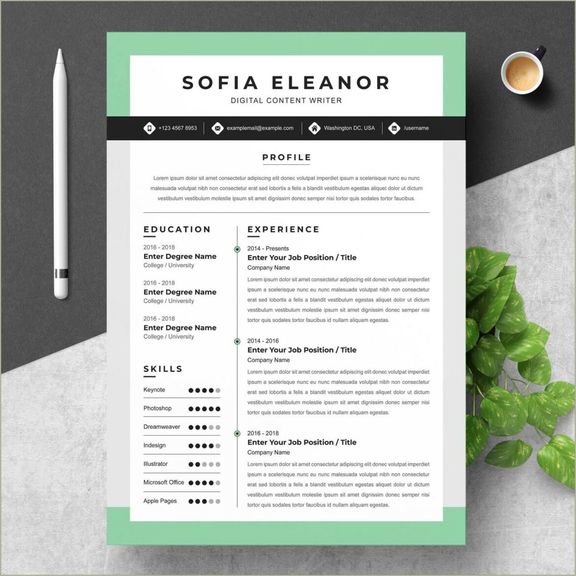 Listing Freelance Job Title On Resume