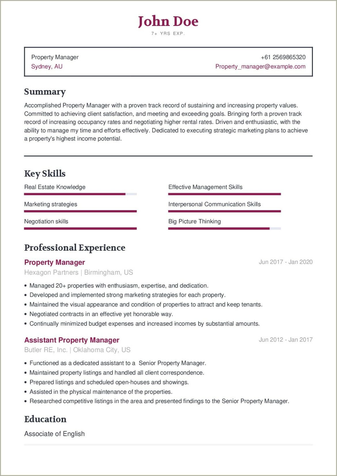 Listing Management As A Skill On A Resume