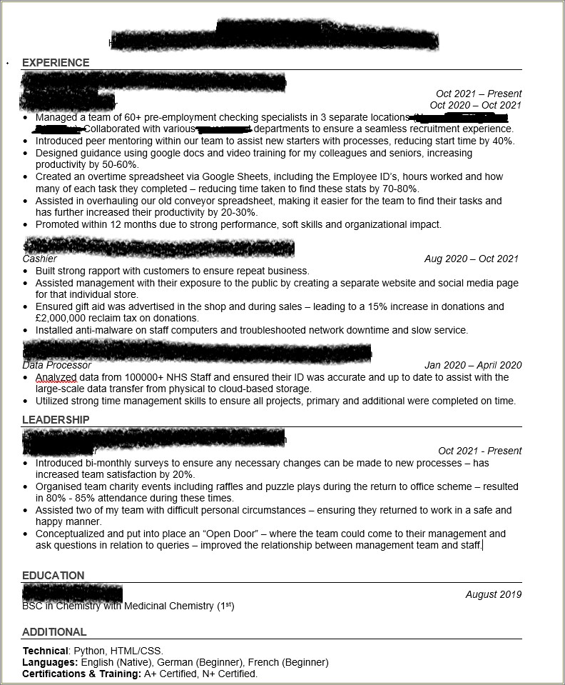 Listing Summer Jobs On Resume Reddit
