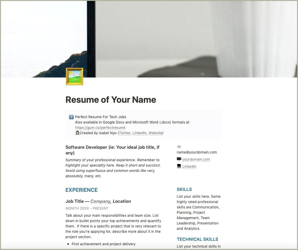 Listing Web Development Skills On A Resume