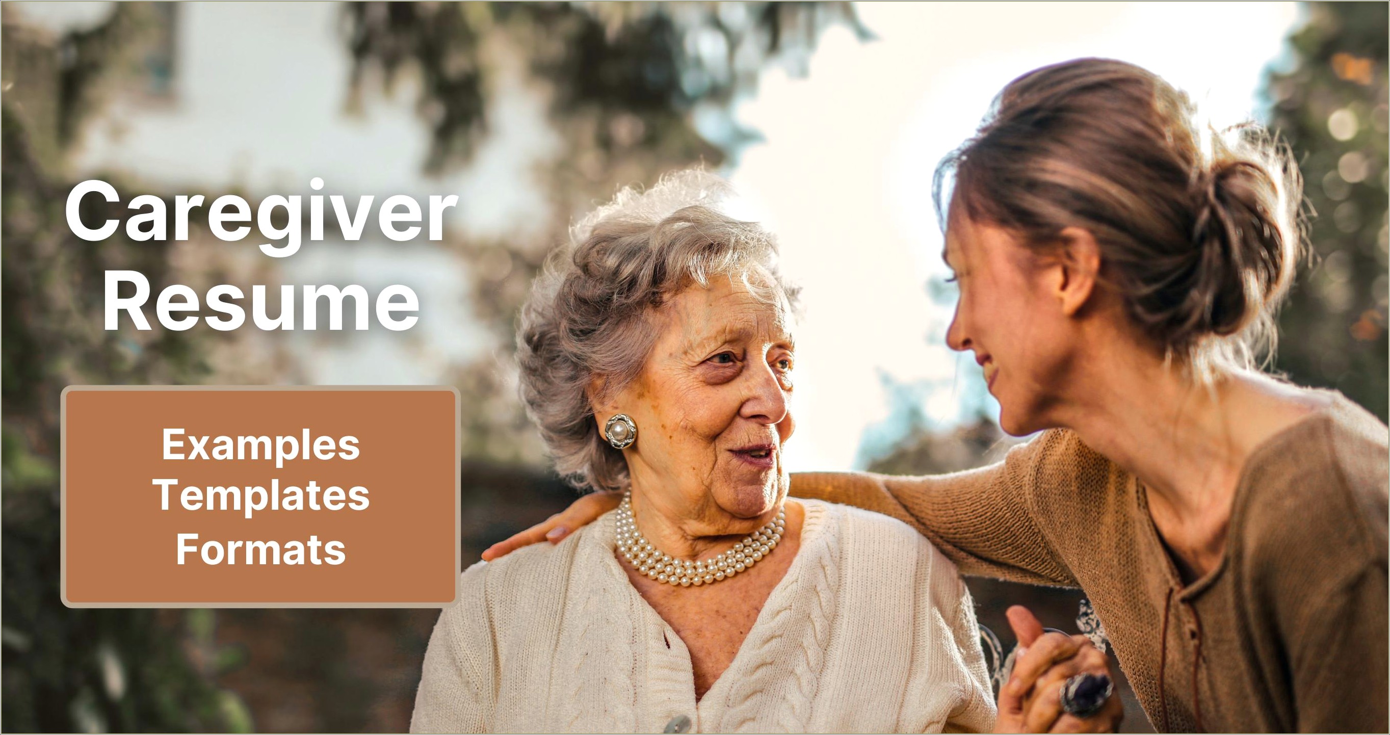 Live In Elderly Caregiver Resume Sample