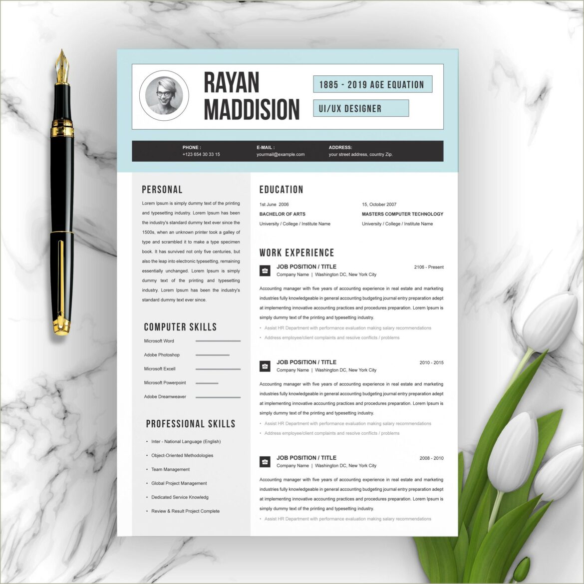 Mac Pages Templates Elegant Resume Download Free