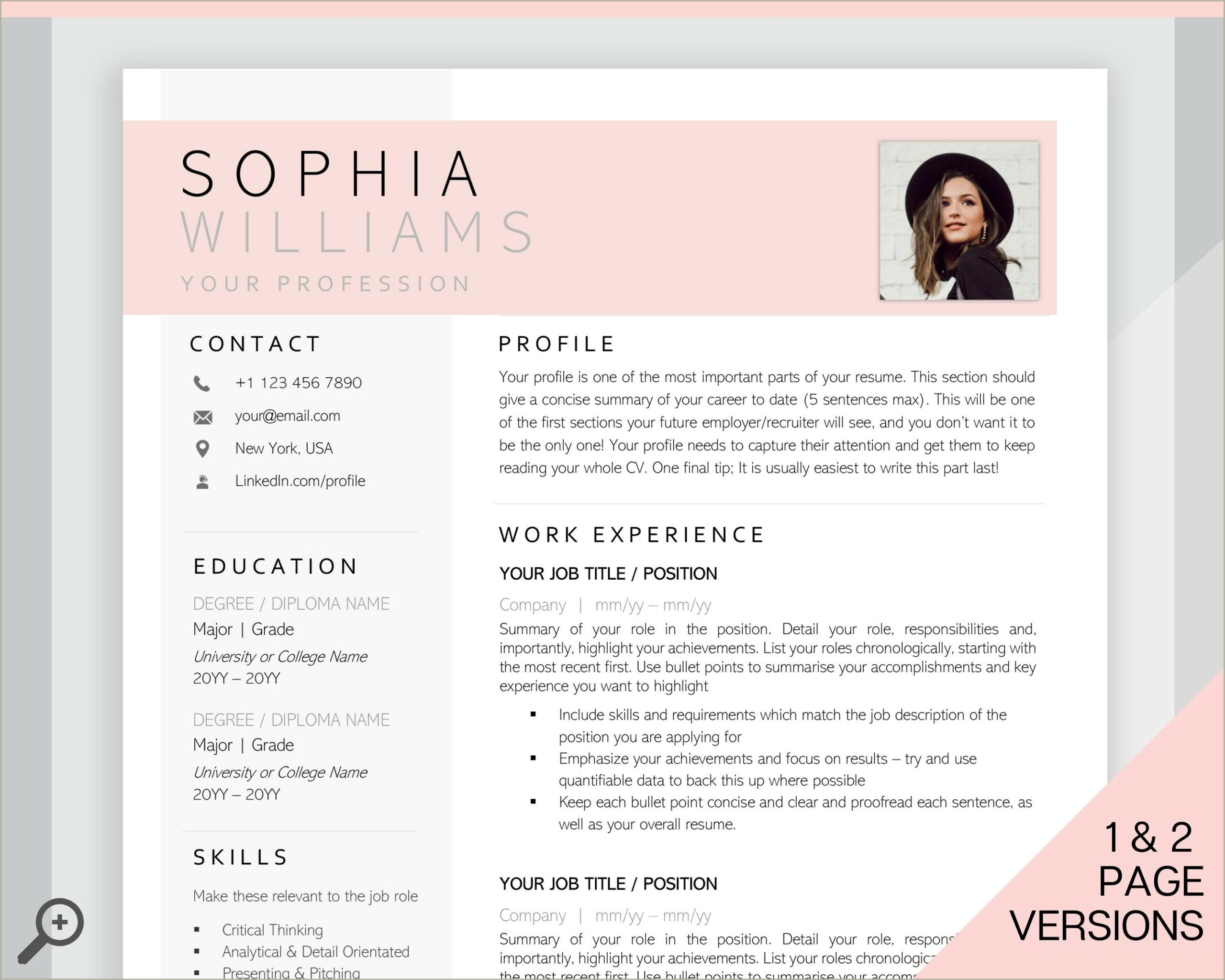 Make A Resume Completely Free Pages