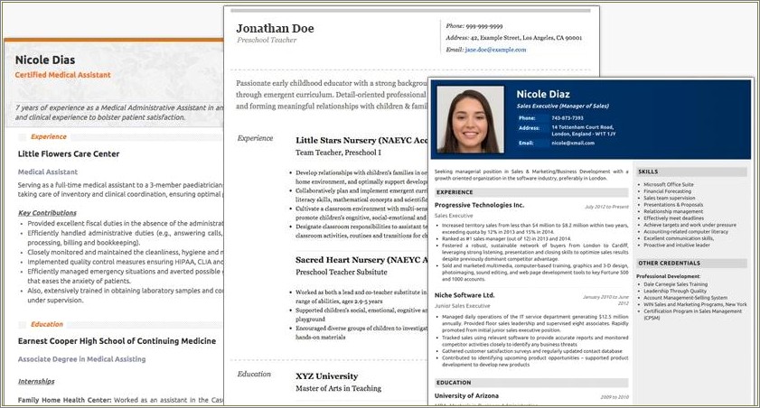 Make Online Resume And Download Free