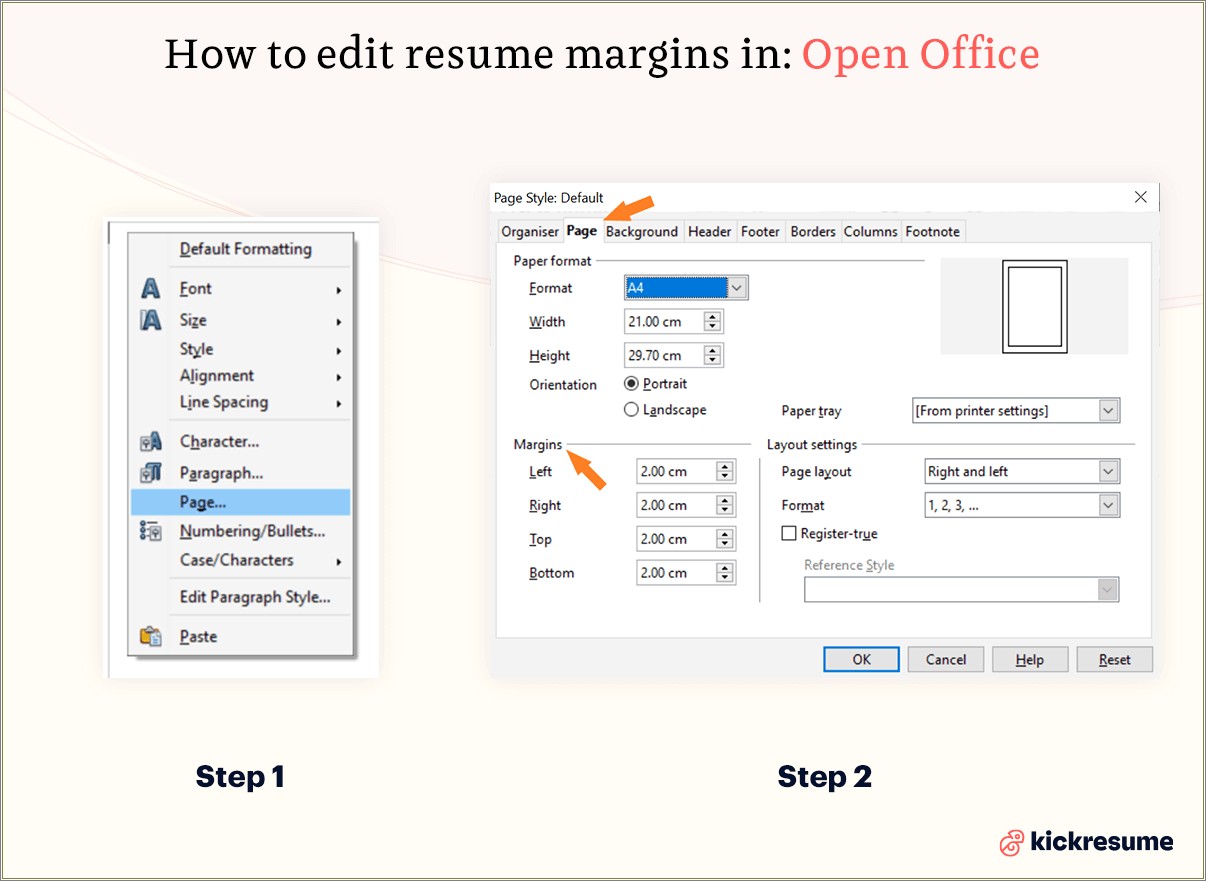 Margins For A Resume In Word