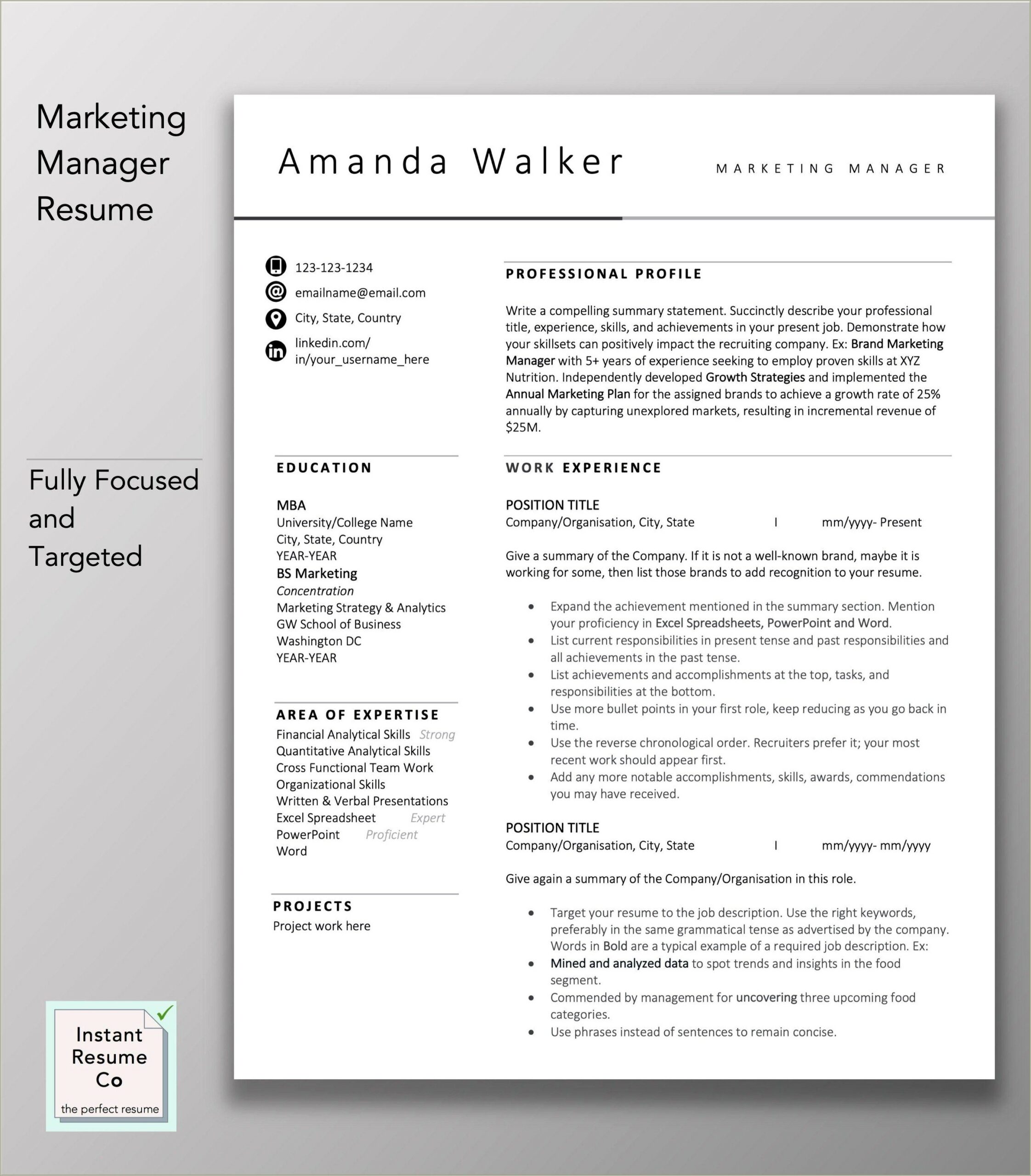 Marketing Manager Skills To Add To Resume