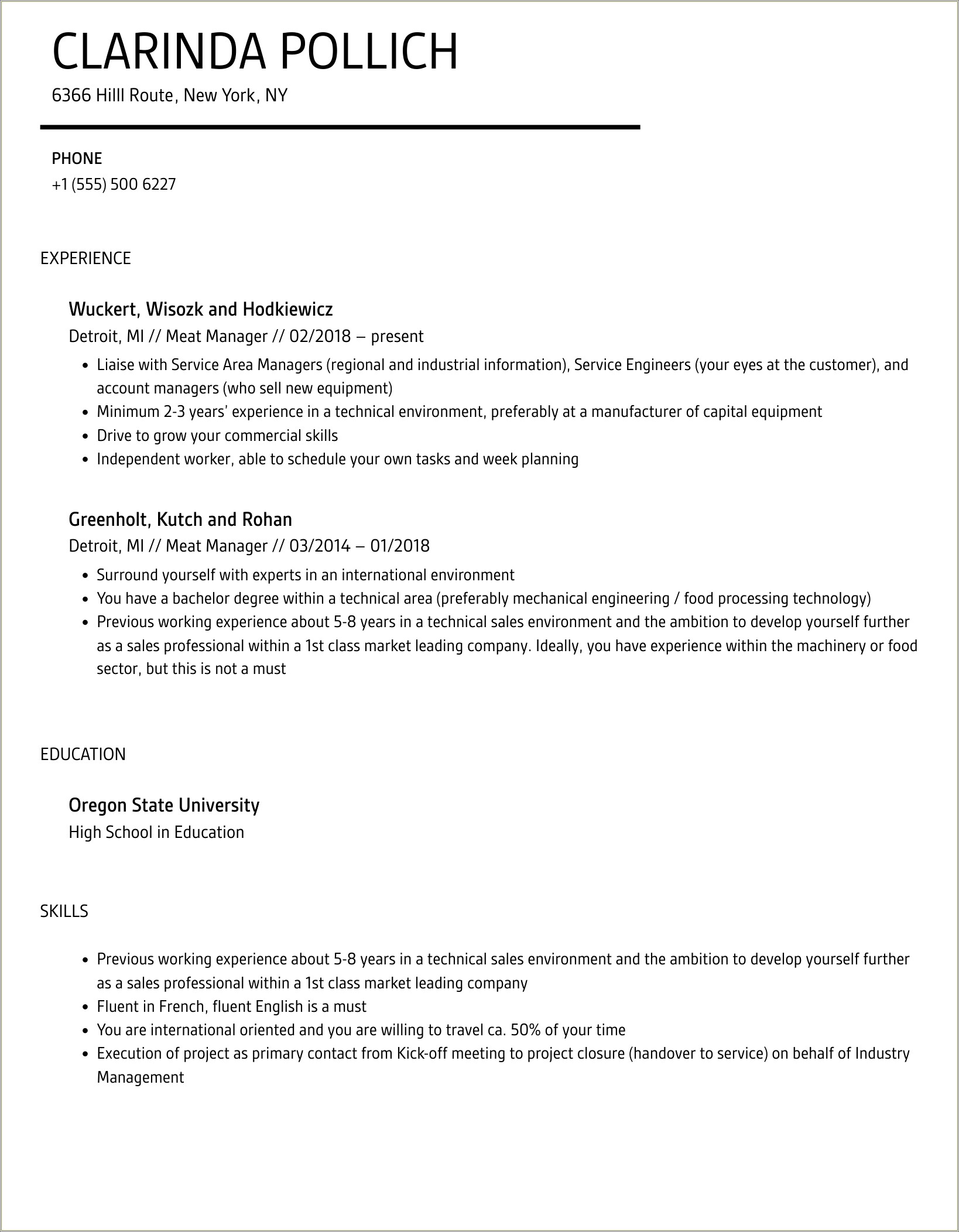 Meat And Seafood Manager Resume Harris Teeter