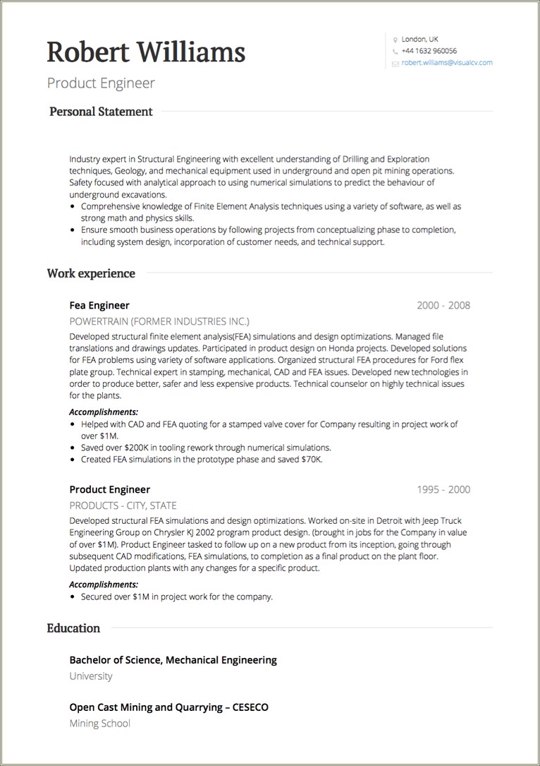 Mechanical Diploma Resume Format For Experience