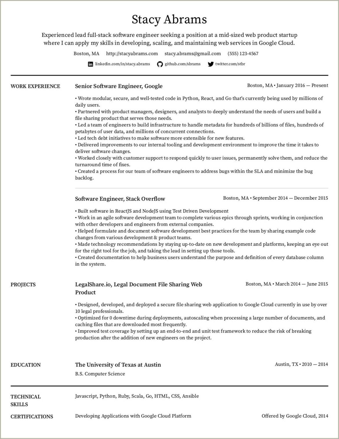 Mechanical Engineer Webinar Experience Resume Example