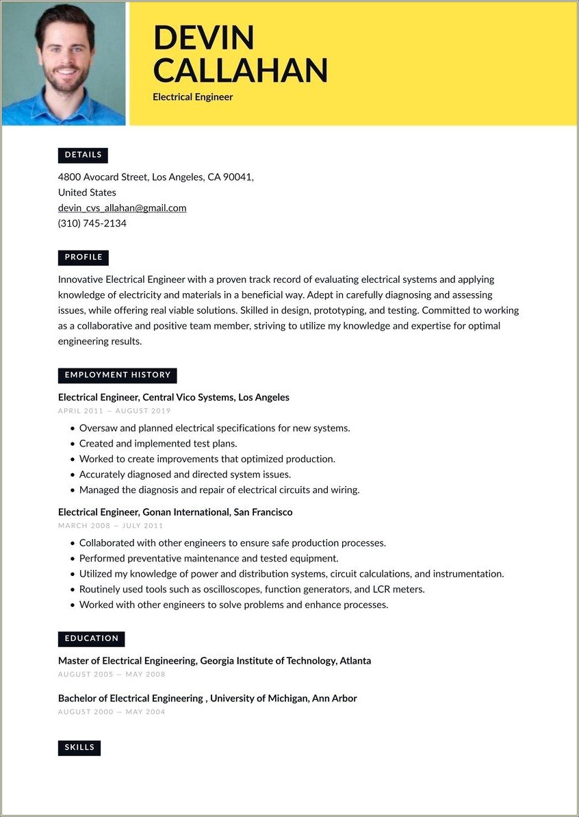 Mechanical Maintenance Engineer Resume Sample Pdf