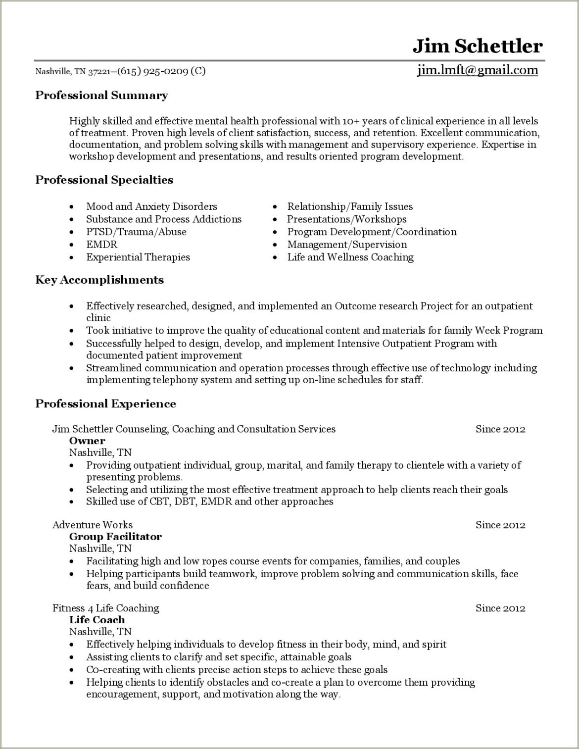 Mental Health Counselor Objective Resume Examples