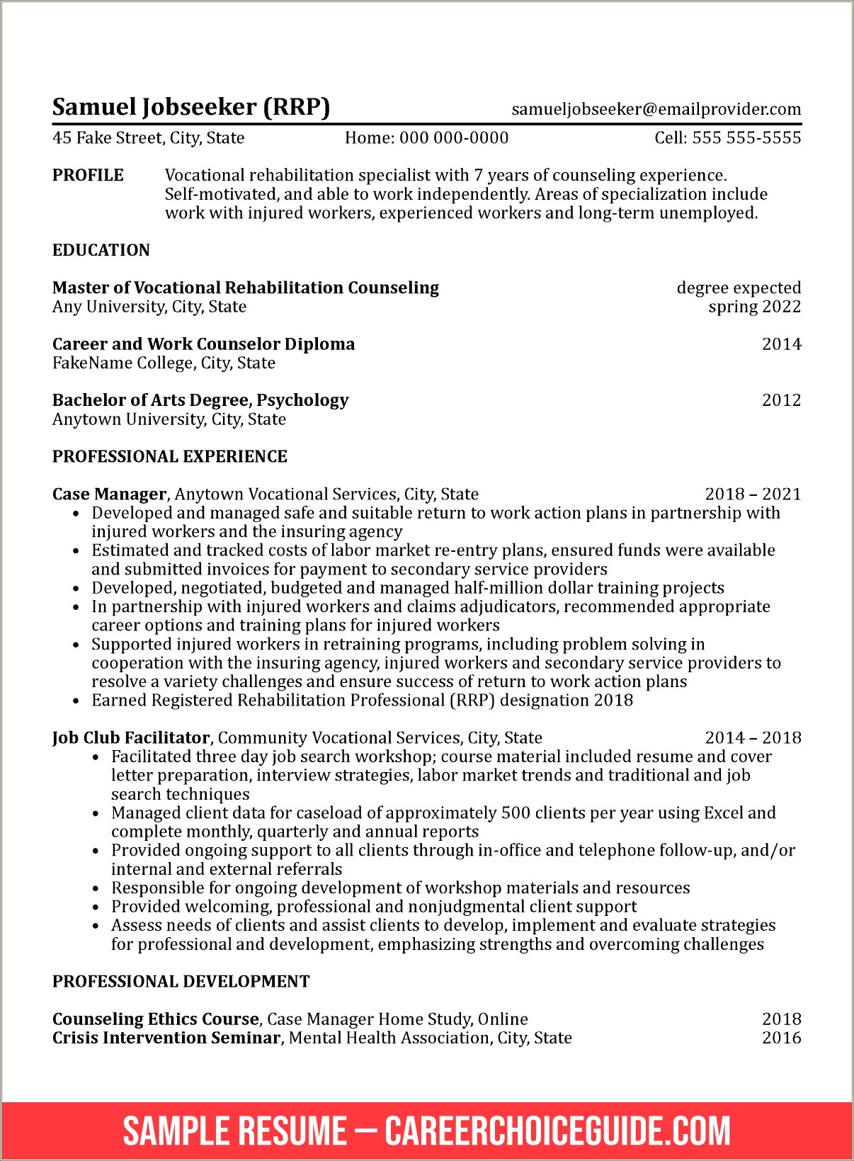 Mental Health Counselor To Manager Resume Updates