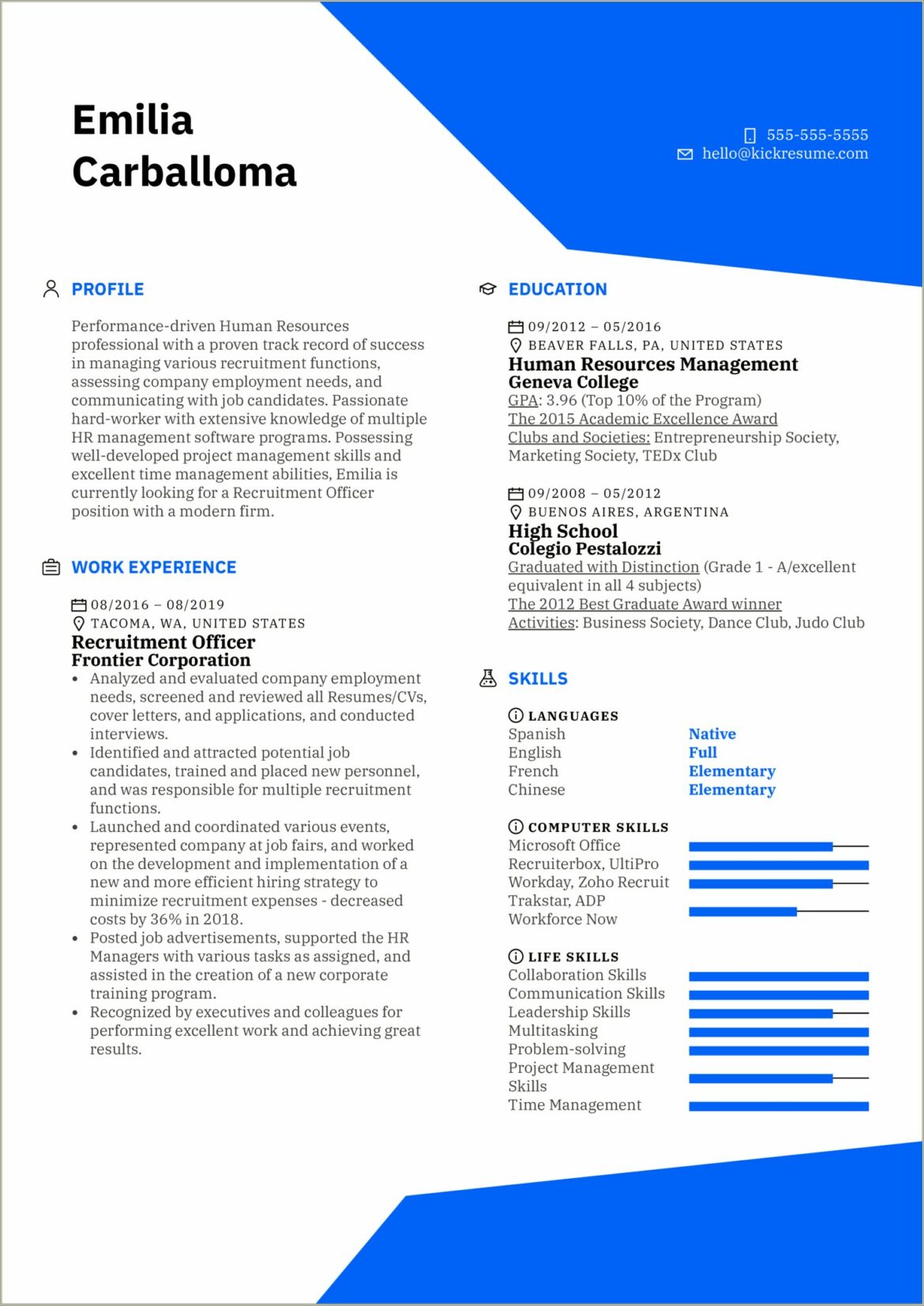 Microsoft Office Suite Specialist Resume Sample