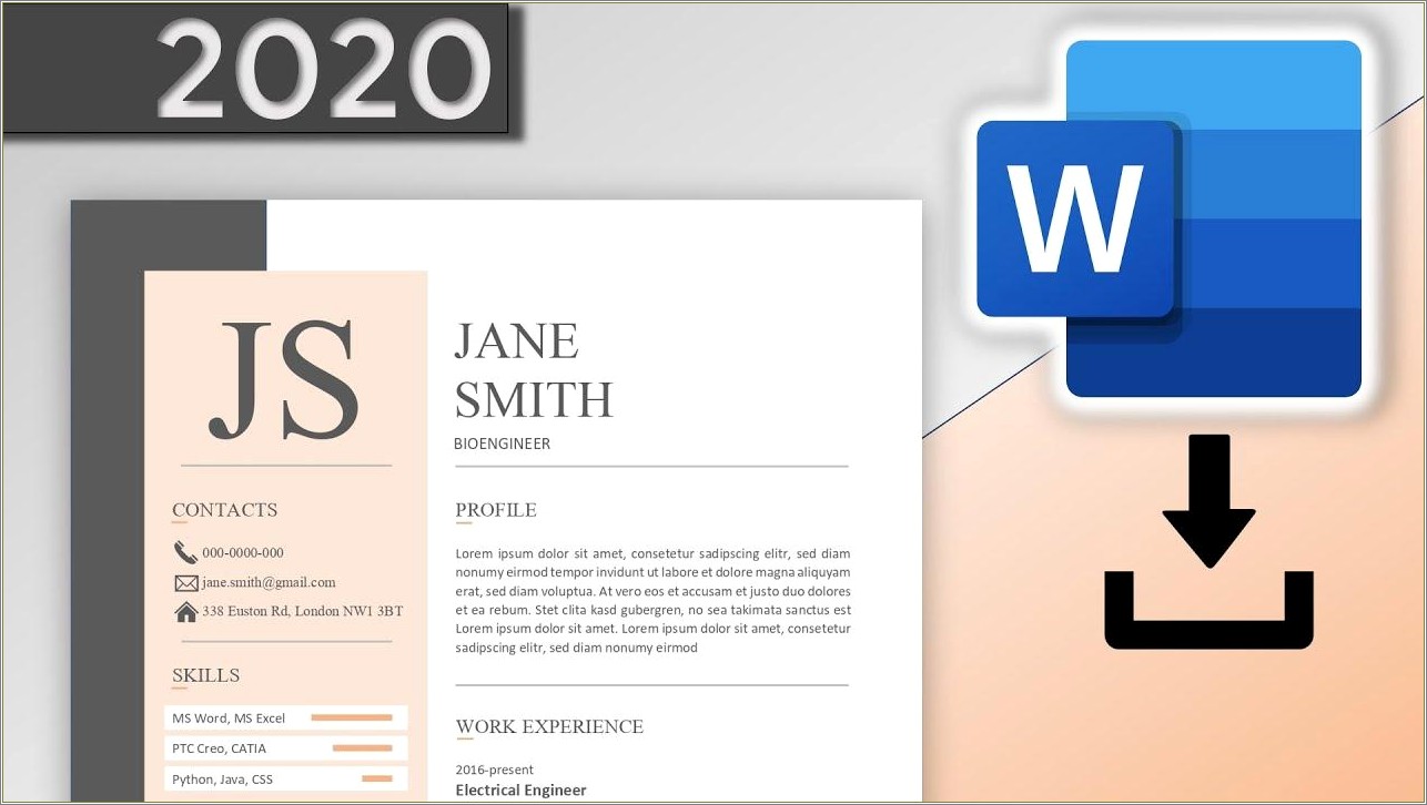 Microsoft Word Android Resume Templates Free Download
