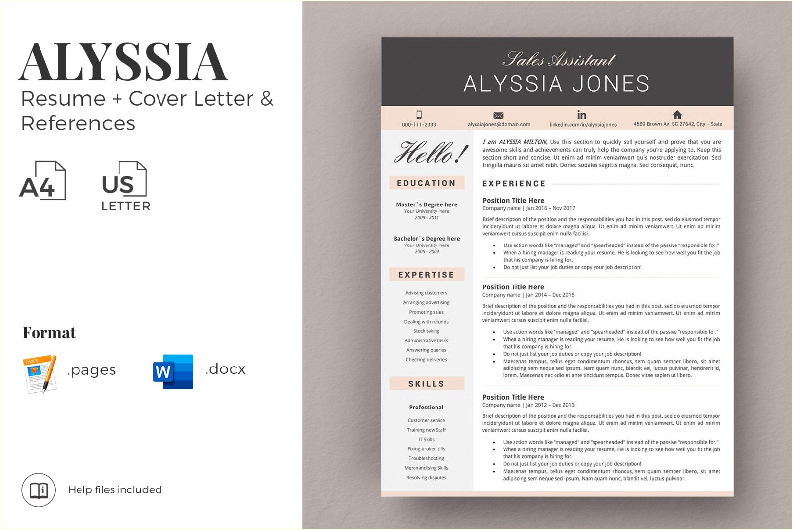 Microsoft Word Cover Letter Templates For Resume