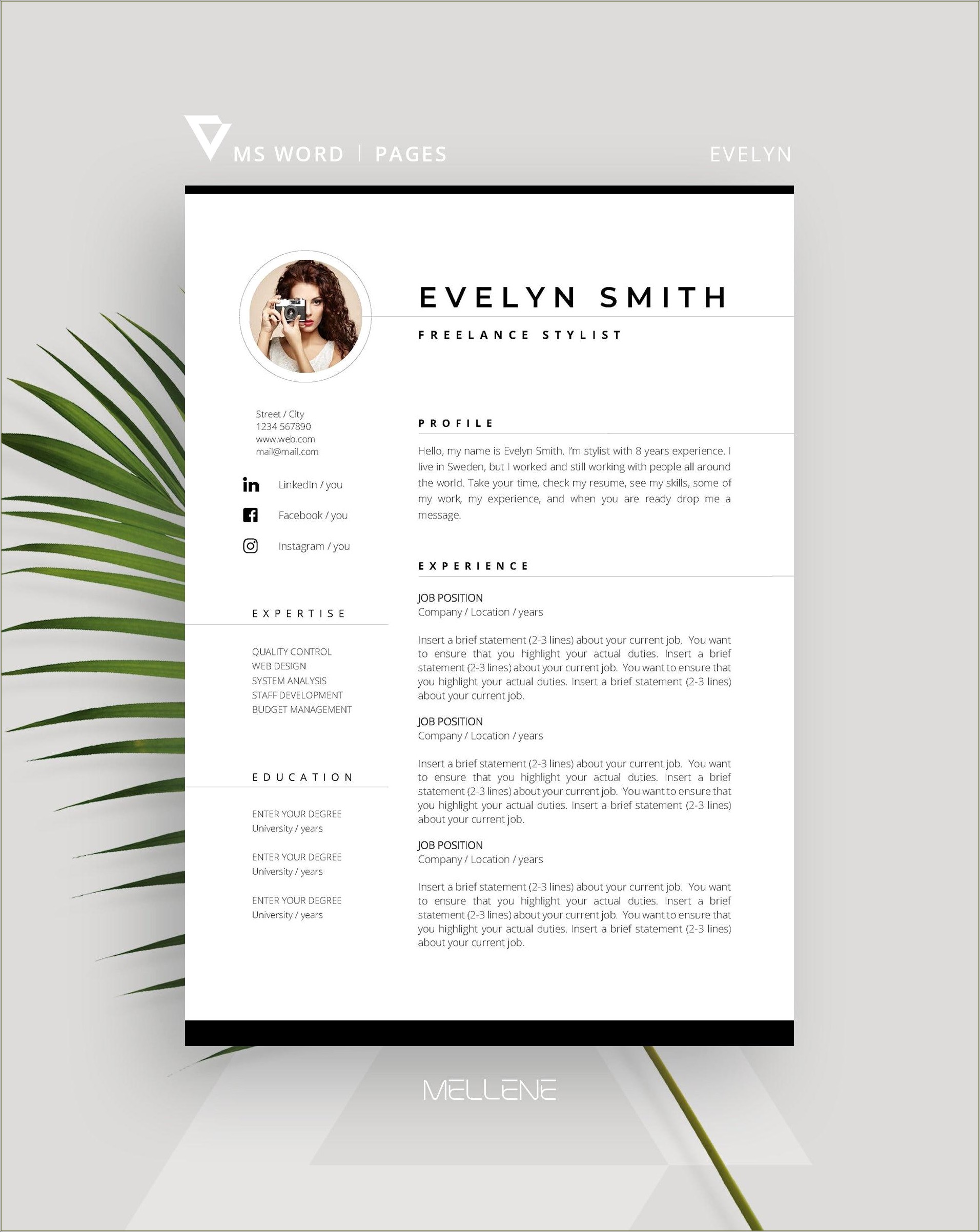 Microsoft Word Resume Template Hi I'm