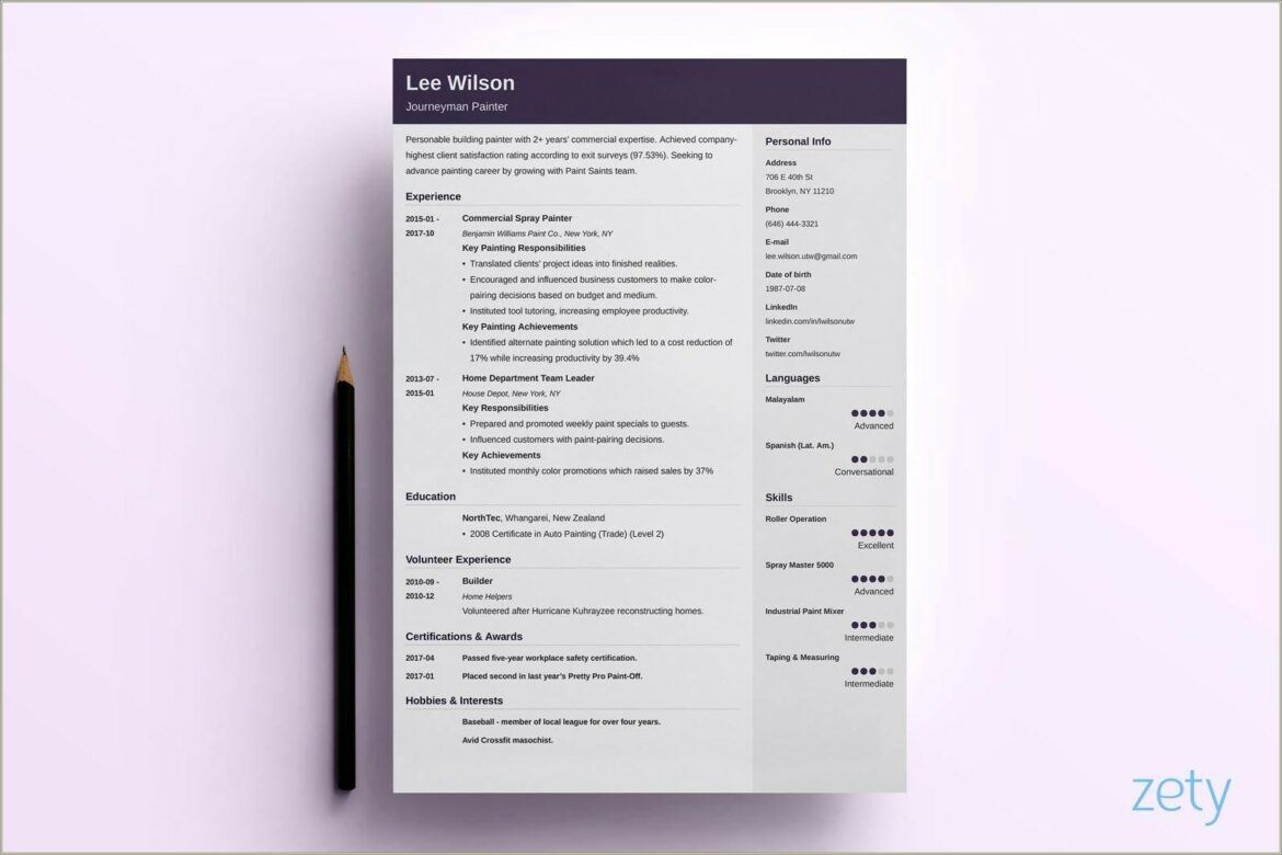 Microsoft Word Starter 2010 Resume Templates