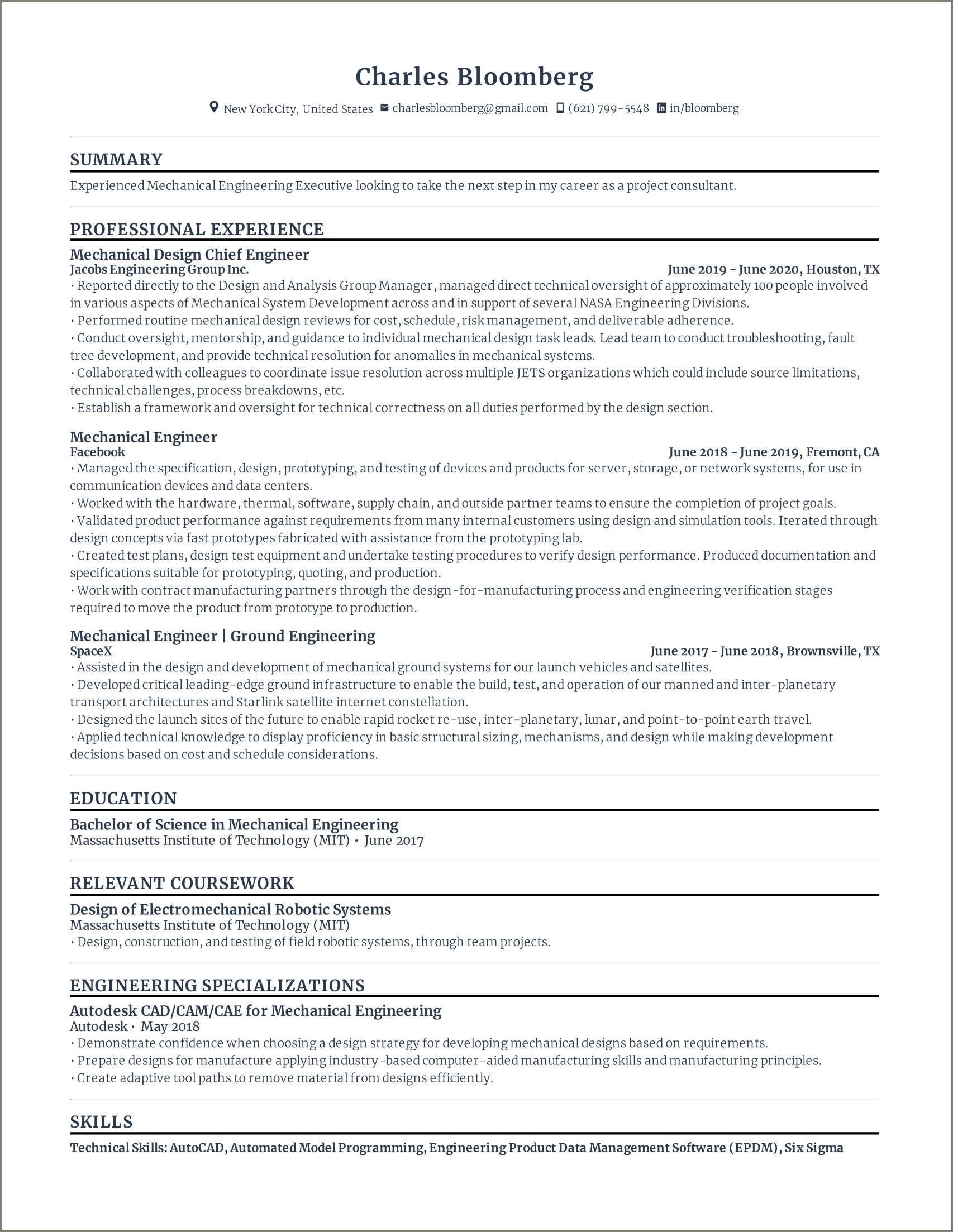 Mit Careers Resume Law School Application