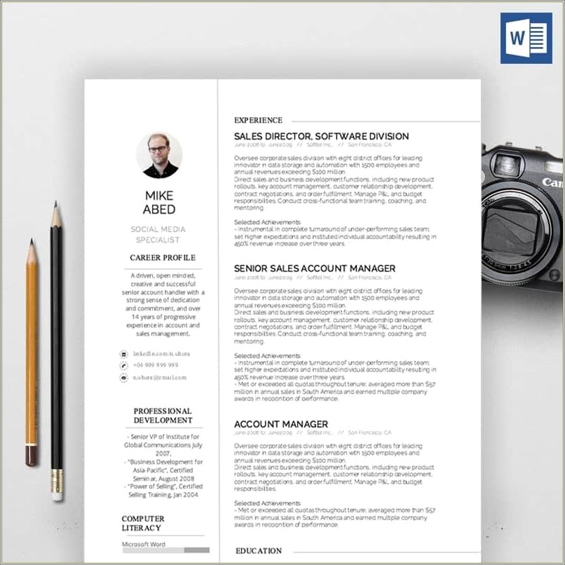 Modern Resume Template Free Download Malaysia