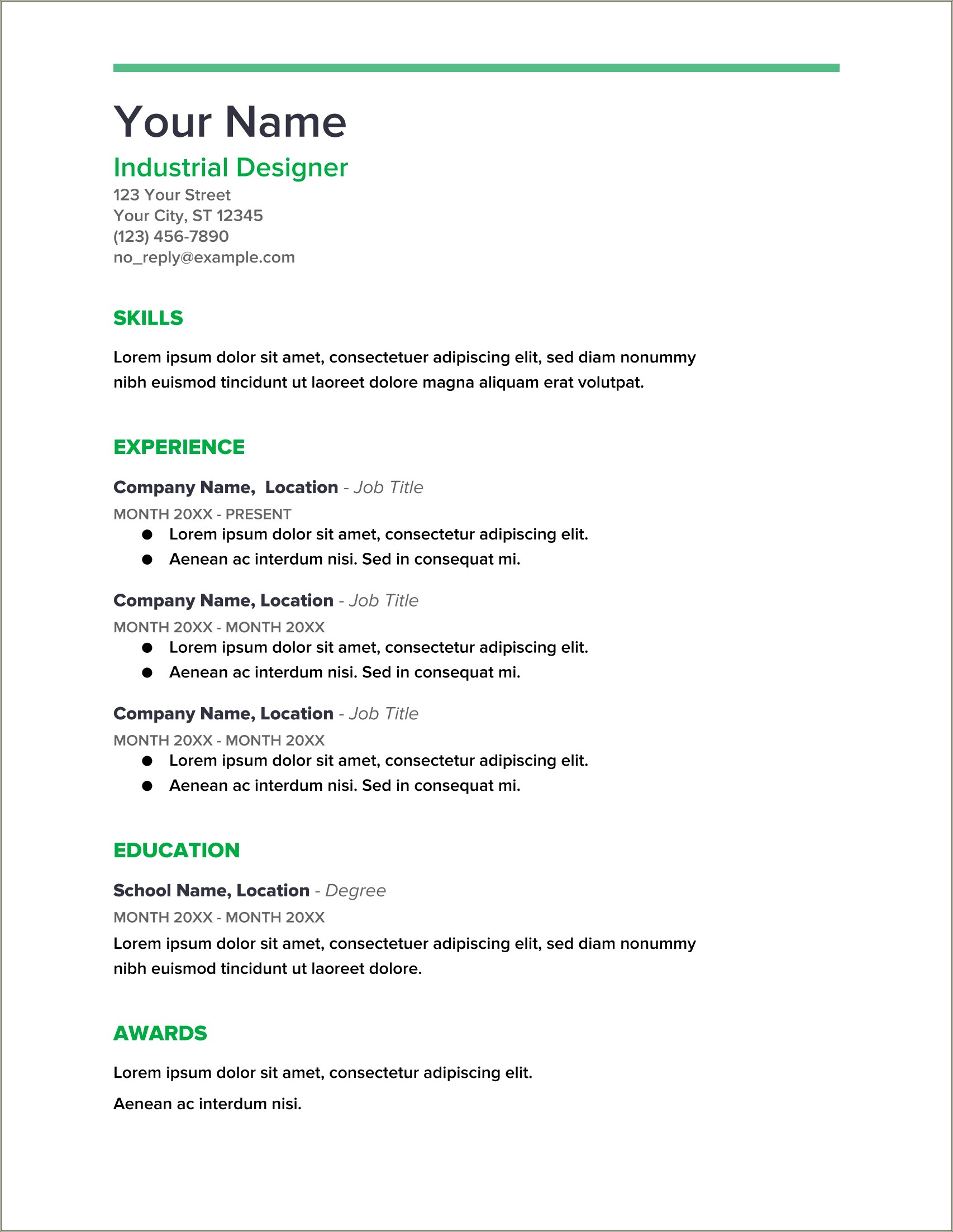 More Resume Templates To Load Into Google Docs