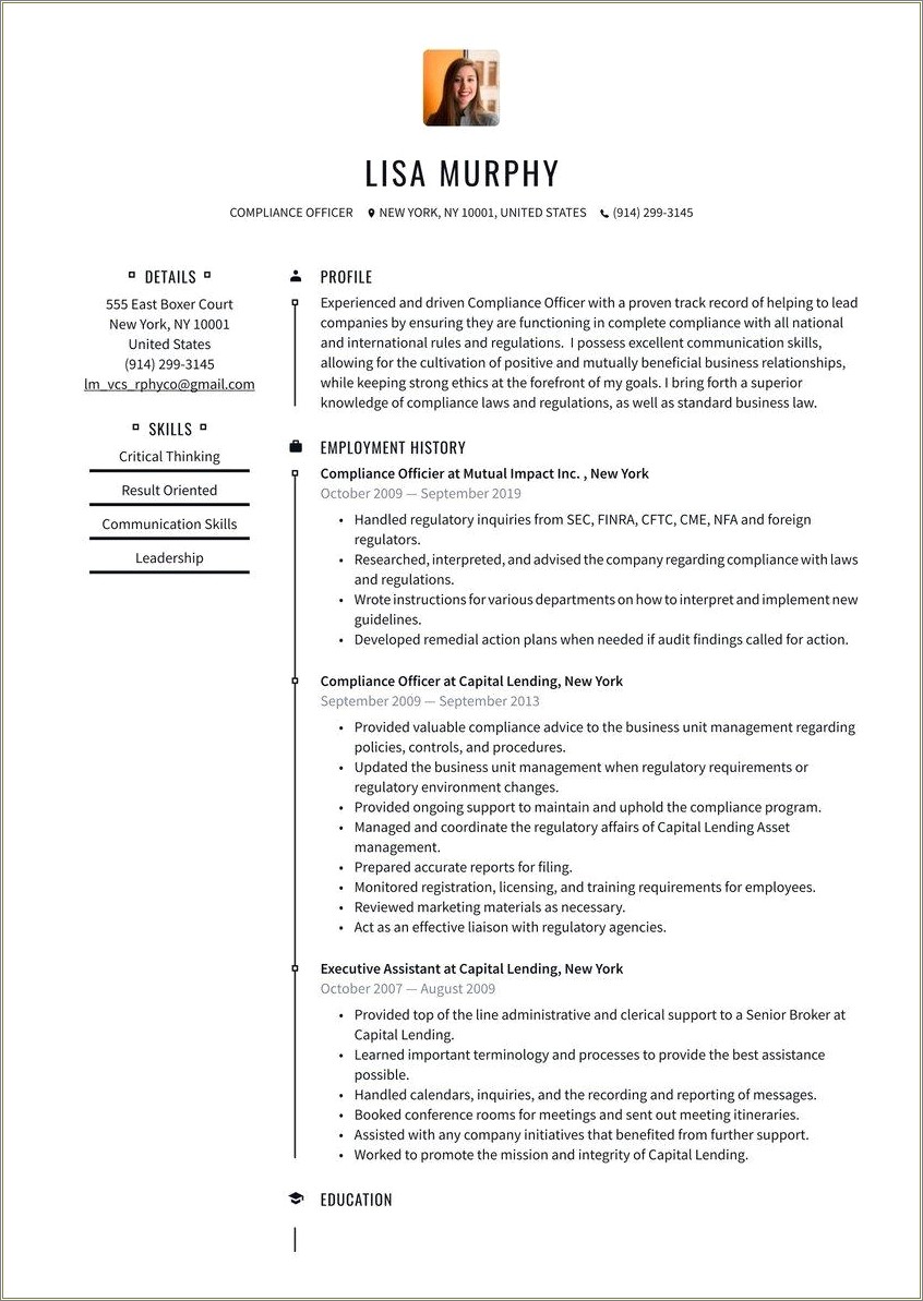 Mortgage Loan Officer Assistant Resume Objective Statement
