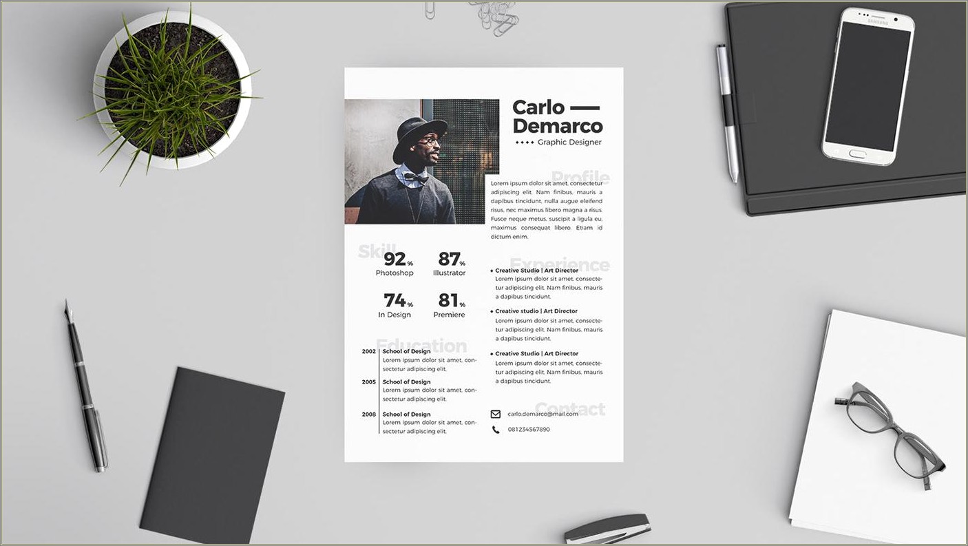 Motion Graphics Resume Template Free Download
