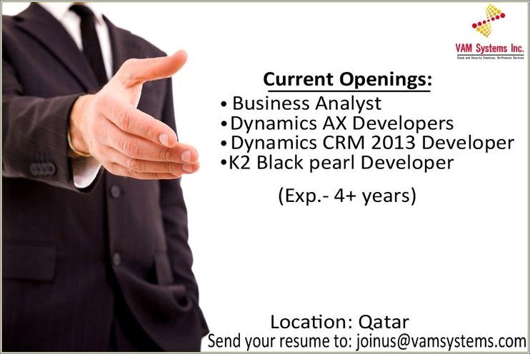 Ms Dynamics Ax Developer 4 Years Experience Resumes