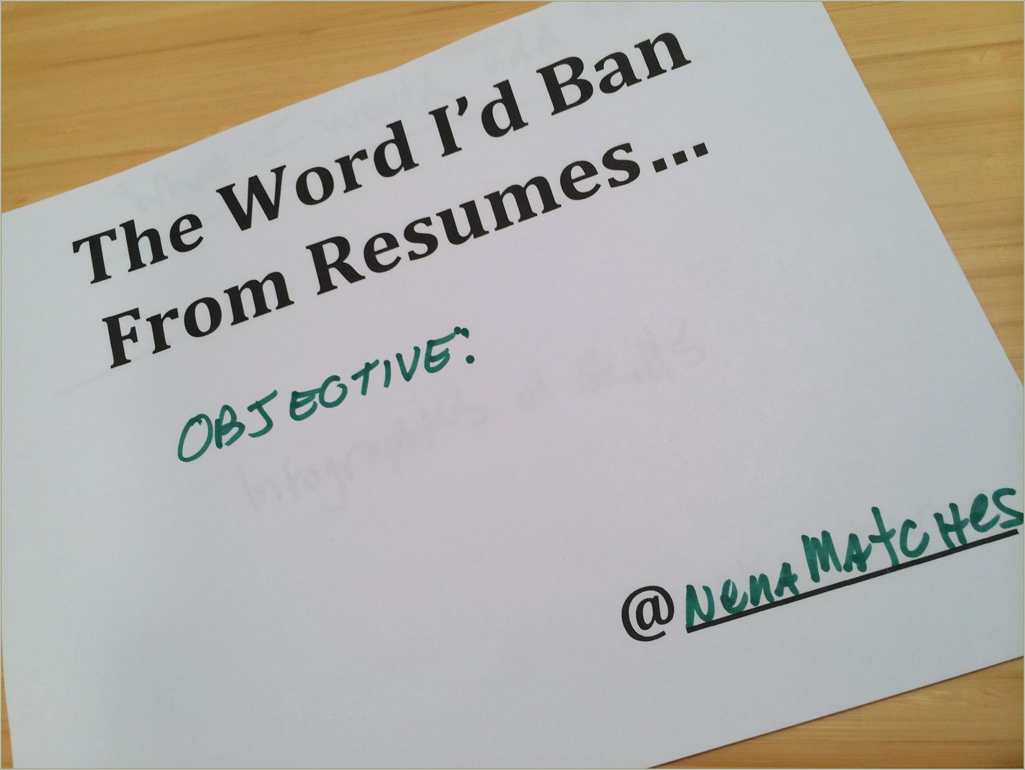 Must A Resume Have An Objective