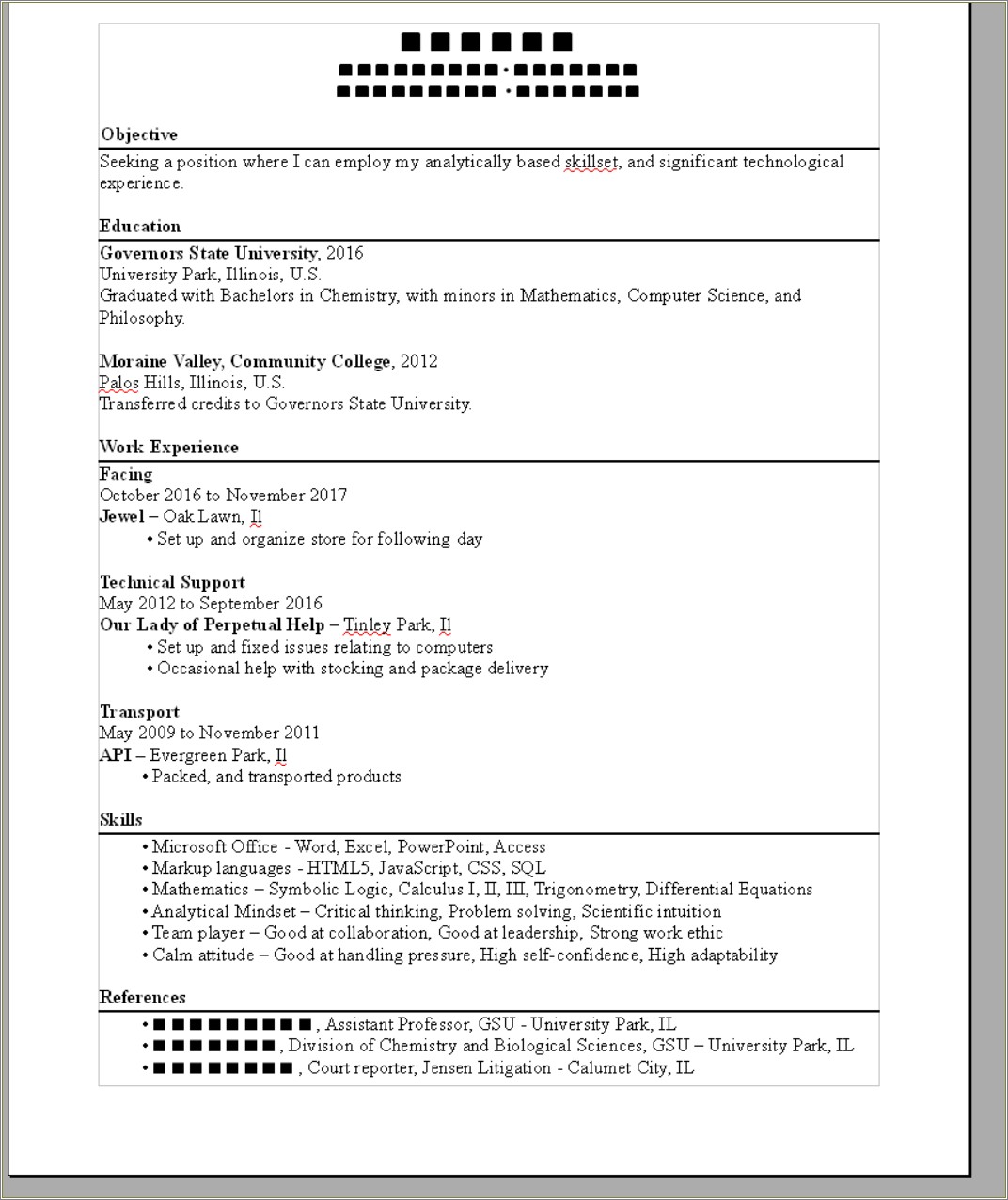 Must Have Words On Resume In Biological Sciences
