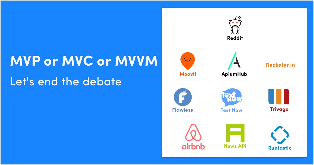 Mvp Vs Mvvm Android Resume Few Words