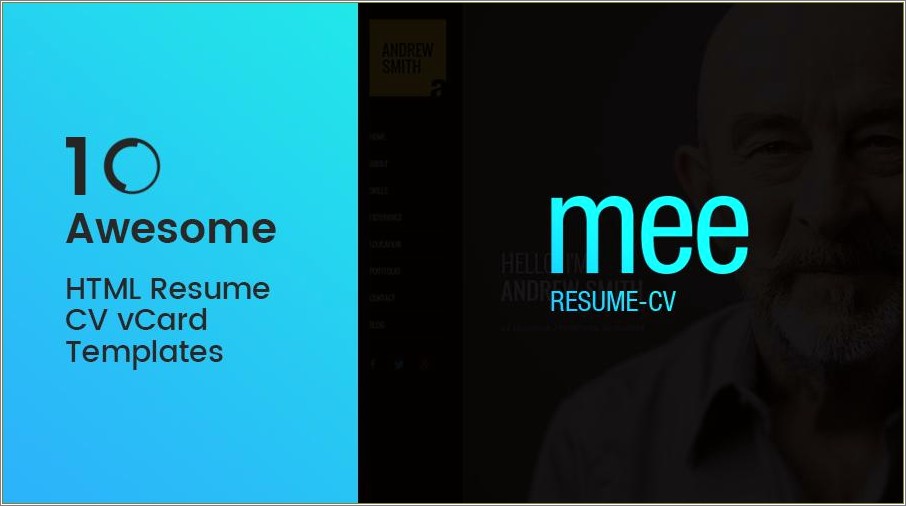 Myfolio Personal Vcard Resume Html Template