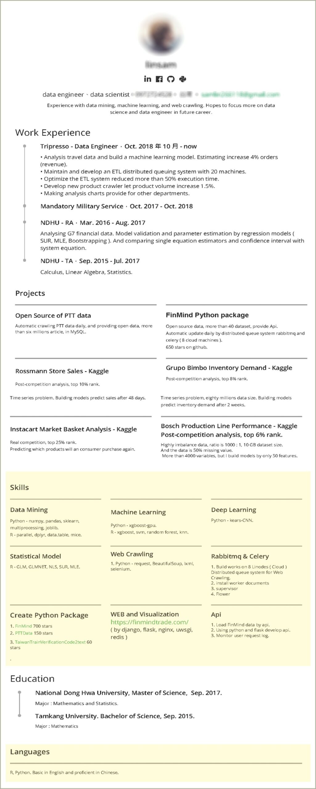 Mysql Resume For 1 Year Experience