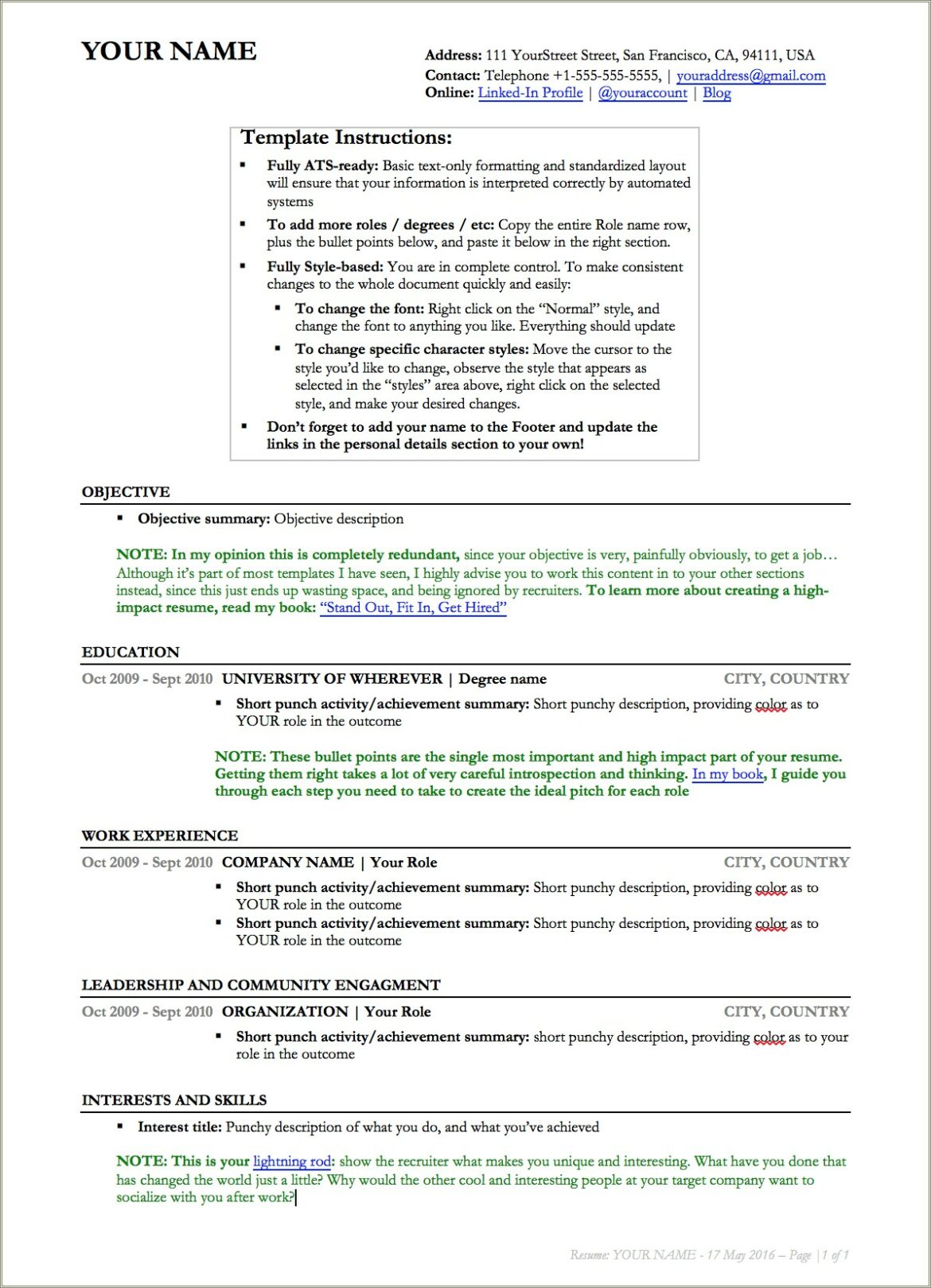 Name Your Resume To Stand Out Examples