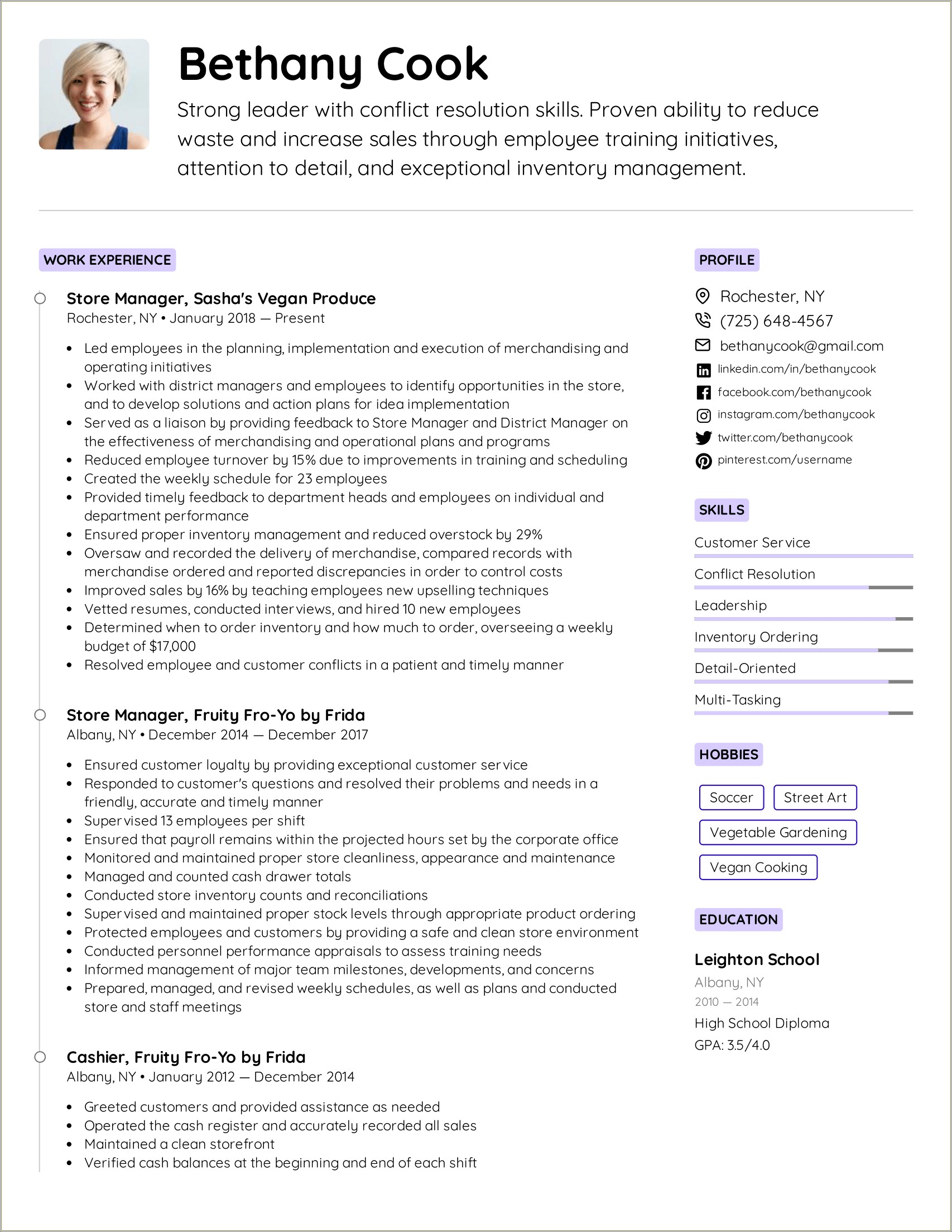 Narrative Professional Summary Resume Sample School Psychology