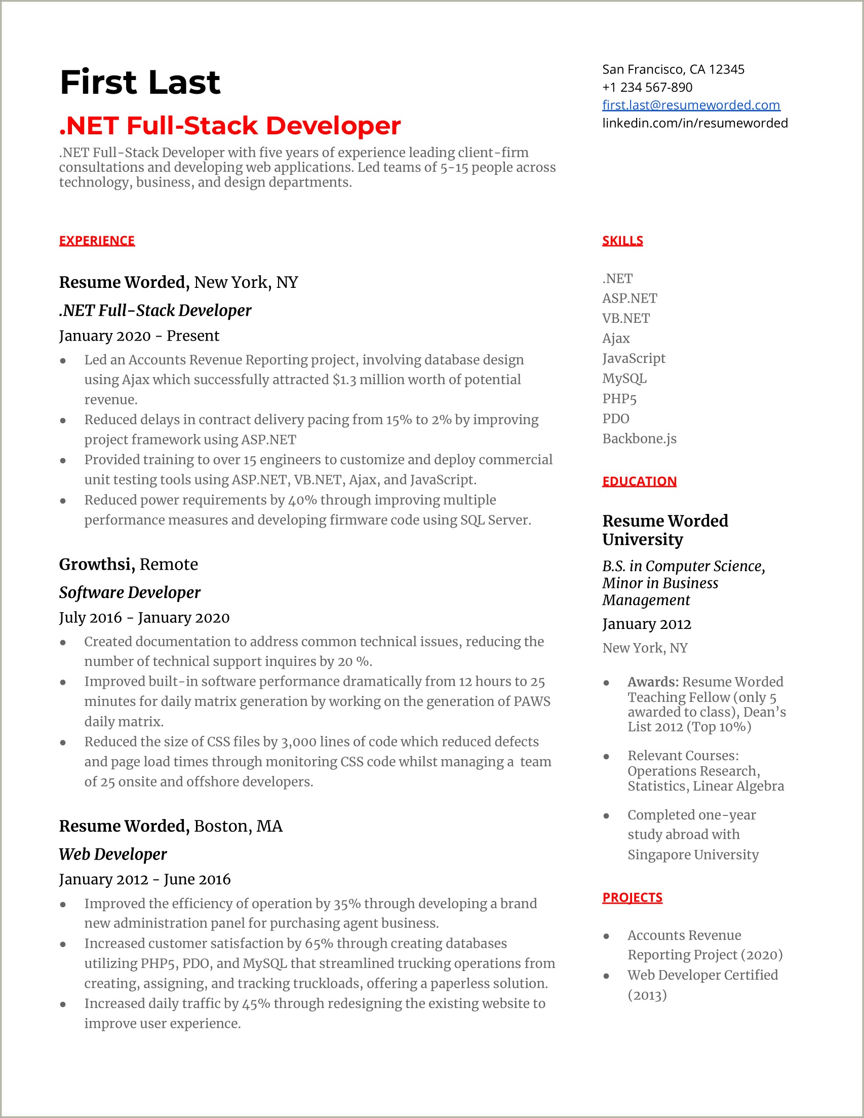 Net Developer With Cyberark Sample Resume