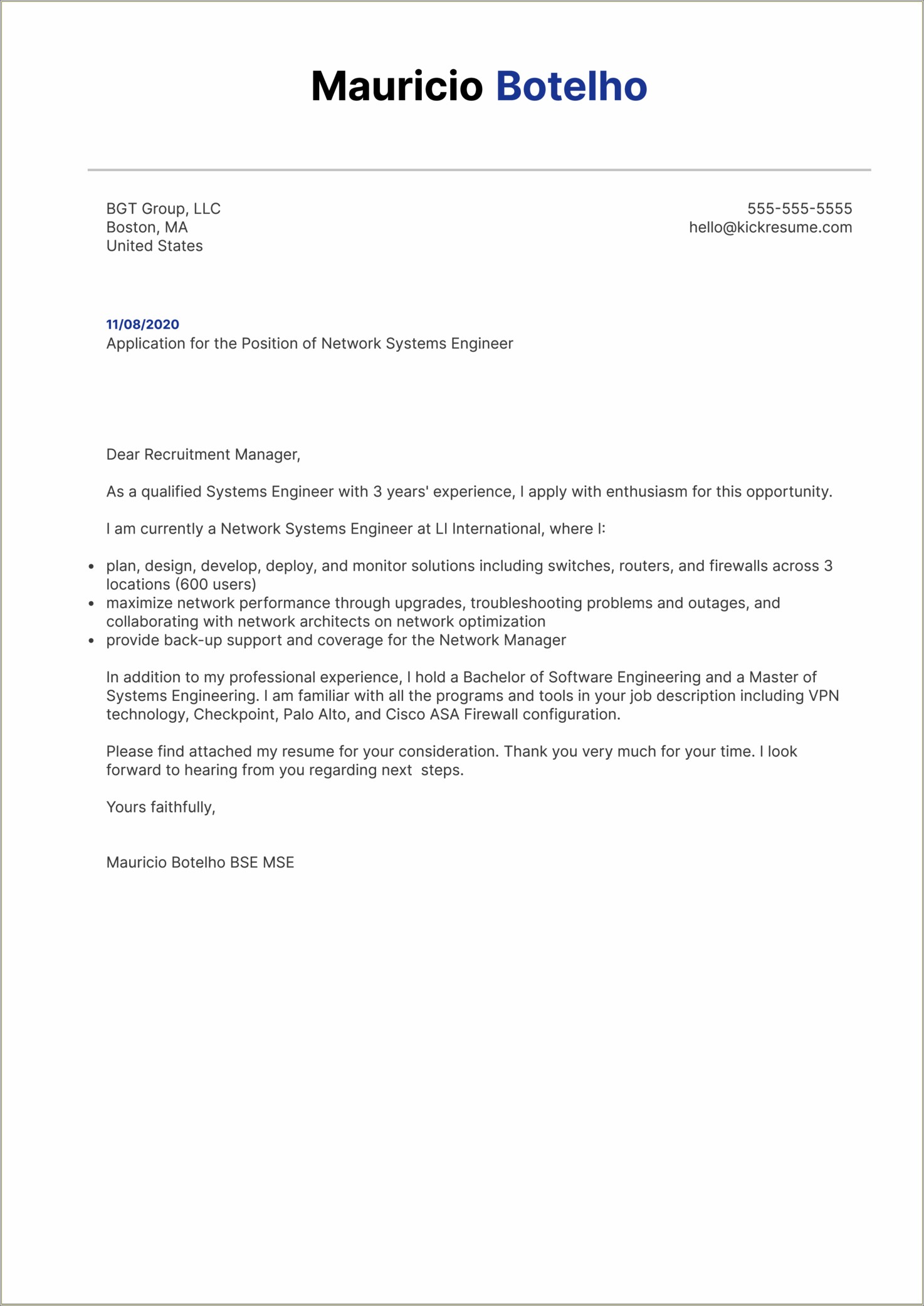 Network Engineer Resume With 3 Year Experience