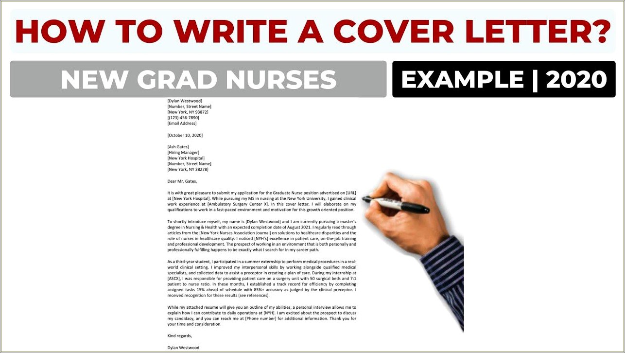 New Grad Nursing Resume Cover Letter Samples