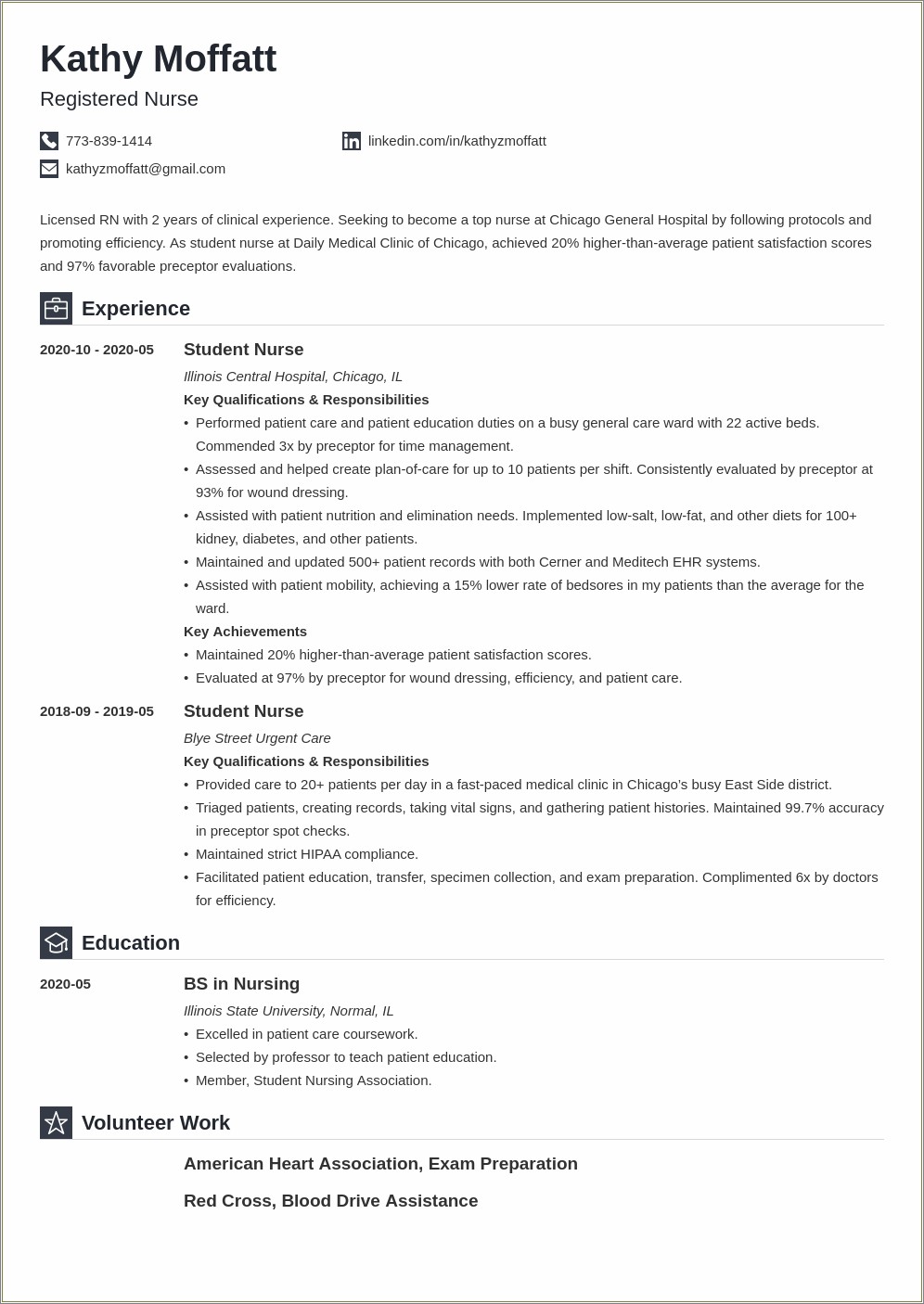 New Nurse Resume Develop Clinical Skills