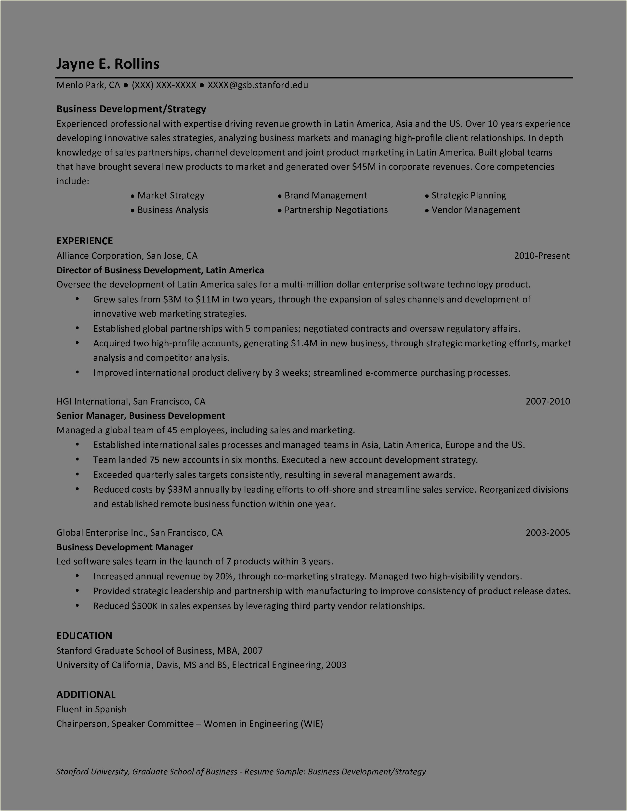 New Product Development Project Manager Resume