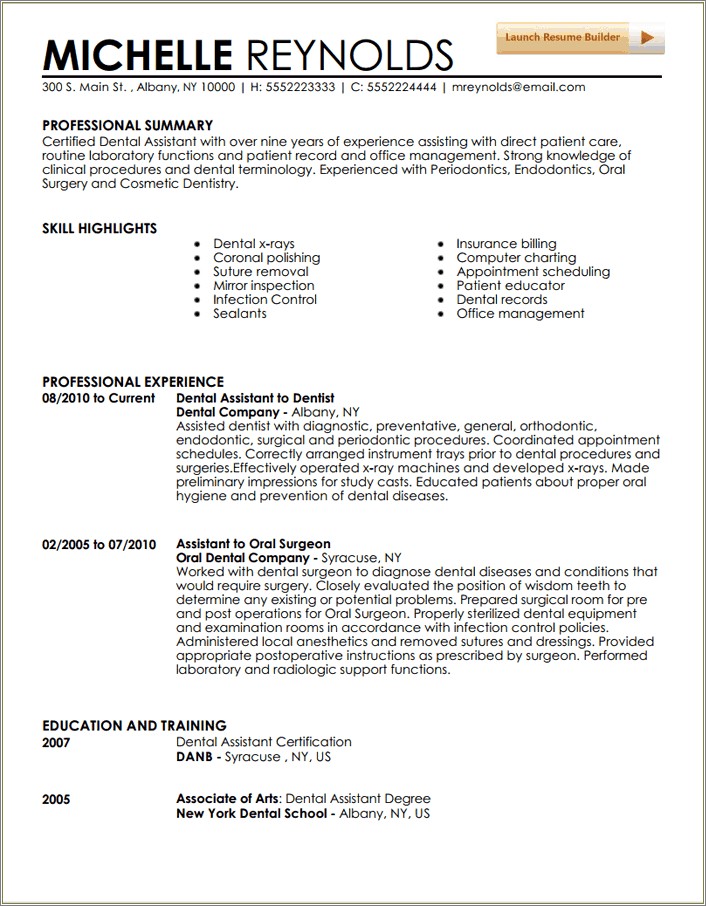 New York City Resume Assistant Free