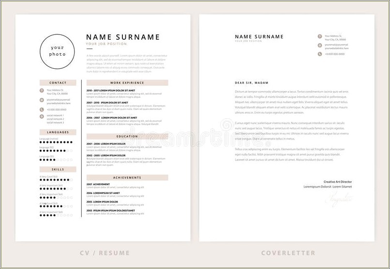 Nice Free Resume Cover Letter Template