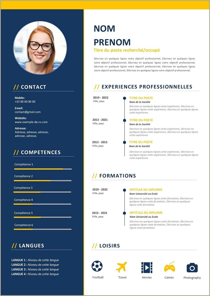 Nice Template For Resume Download Word
