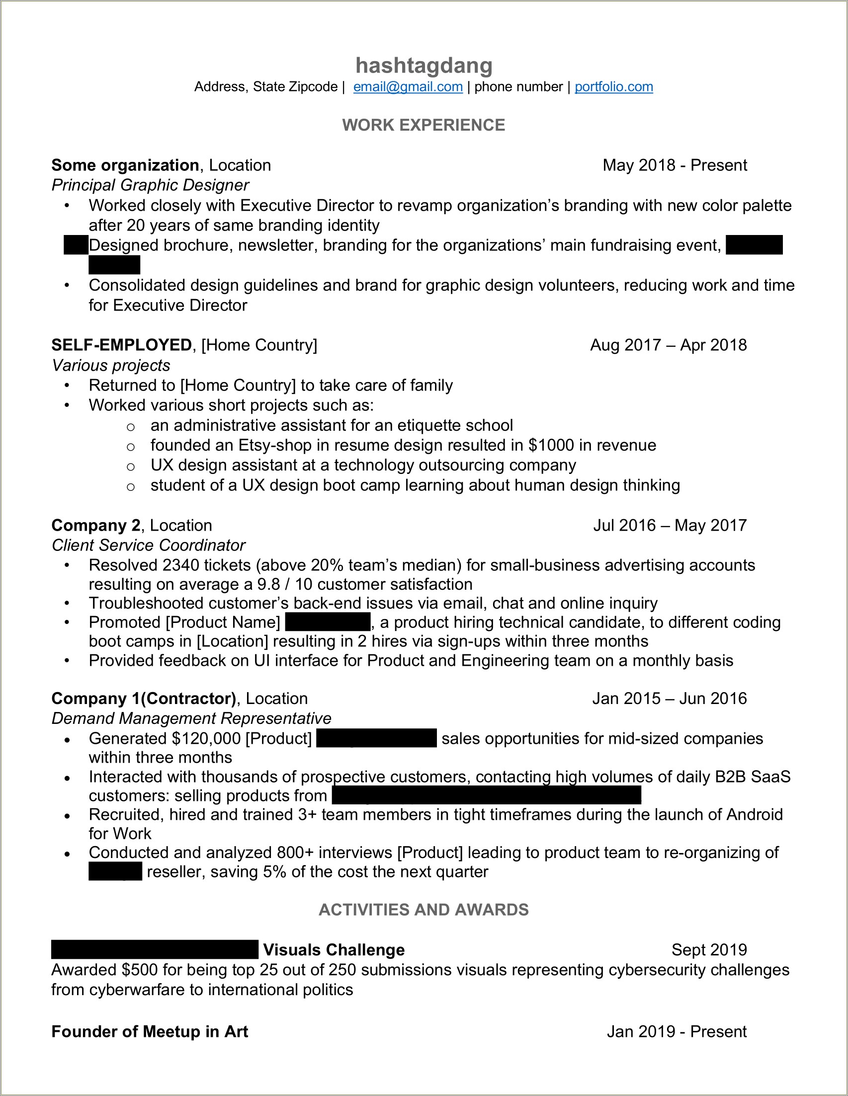 No Work Experience Resume 20 Years Old